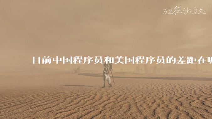 目前中国程序员和美国程序员的差距在哪里？