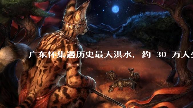 广东怀集遇历史最大洪水，约 30 万人受灾，积水最深处达 3 米，目前当地情况如何？